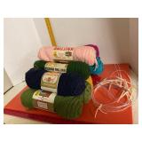 Bag Of Yarn & Knitting Needles