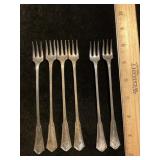 Silverplate Pickle Forks N & CO Logo 4 & 2 Oneida