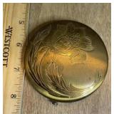 Vintage Brass Compact
