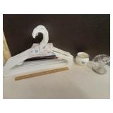 Plastic Hangers, Ceramic Blue & White Bowl &