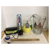 Marines Pitcher, Lemon Lotion Pump, Taz