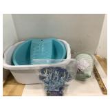 Plastic Tubs, Coral & Hot Pads