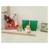 Fiber Optic Red Envelope Bear in box, Holiday