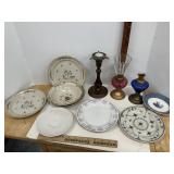 China Plates Candle Holders & Bowl