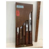 Forgecraft Knife Set In Wall Mount