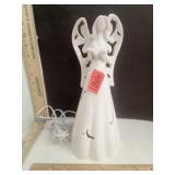 Lighted Ceramic Angel