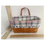 Longaberger Hanging Wall Basket with Cloth Liner