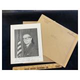 Sen Allen J Ellender Autographed Photo