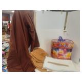Brown Snuggy, Fleece Lap Blanket & White H