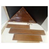 Wooden Flag Display Case in pieces