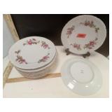 Pompadour Rose Gold Trimmed  Bone China Dinner
