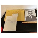 Sen Thomas Eagleton Signed Photo & Letter