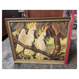Sulphur Crested Cockatoos Textured Signed