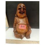 Solid Wood Handmade Laughing Buddha