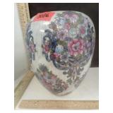 Hand Painted Floral Motif Drip  Glazed Ceramic