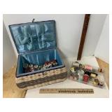 Basket of Sewing Notions