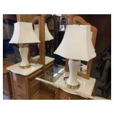 White Ceramic Table Lamps 2