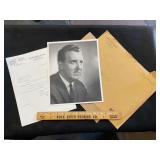 Sen Edmund Muskie Autographed Photo & Letter