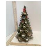 Ceramic Lighted Christmas Tree Missing Some Bulbs