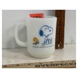 Vtg Anchor Hocking Fire King Snoopy Mug