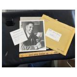 Sen James L Buckley Autographed Photo & Note