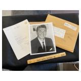 Governor Ronald Reagan Autographed Photo & Letter