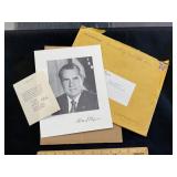 POTUS Richard Nixon Autographed Photo With Letter