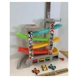 Top Bright ? Wooden Car Ramp Toy & 3 Cars