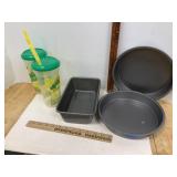 Cake Rounds & Loaf Tin & 2 Cups