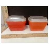 Pyrex 501 Red Refrigerator Lidded Boxes 2