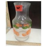 AnchorHocking Carafe with Orange & Green Citrus