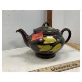 Royal Canadian Art Pottery Brown Floral Tea Pot