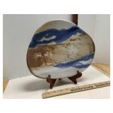 Art Pottery Plate Signed Judy Sy ?