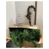 Box Of Garland & Candy Cane Of Jingle Bells & Tree