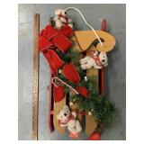 Sled With Bears Wall Hanger