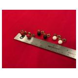 Monet Gold Tone Ball Clip On Earrings 3 Pair