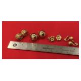 Monet Gold Tone Clip & Magnetic Earrings 4 Pairs