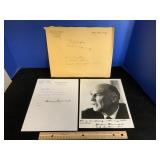 Sen Strom Thurmond Signed Photo & Letter