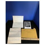 Sen Harold E. Hughes Signed Photo & Letter & Bio