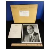 Sen Adlai E. Stevenson III Signed Photo & Letter