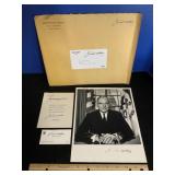 Sen Jack Miller Signed Letter & Photo & Card