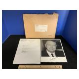 Sen Len B. Jordan Signed Photo & Letter