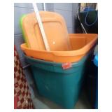 Green & Orange Lidded Totes 2
