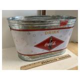 Coca Cola Drink Bucket Galvanized Steel
