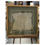 Framed Vintage Baby Dress