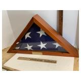 Flag Memorial Display Sgt Major William Van Natten