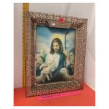 3D Lighted Good Shepherd Holographic Jesus Picture