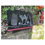Halloween Yard Decorations Black Cats & Owl