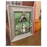 3D Lady Sweeping Wall Art