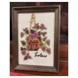 1970ï¿½s Crewel Coleus Embroidery Kit Hand Stitched